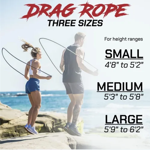 Miniatura 3 de Rx Smart Gear Cuerda de saltar con asas ergonómicas antideslizantes, cuerda de polipropileno con peso para fitness y ejercicio, entrenamiento