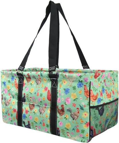Miniatura 63 de NGIL Bolsa de comestibles reutilizable extra grande plegable de gran tamaño para comestibles, almacenamiento, picnic, playa, Flecha-negro