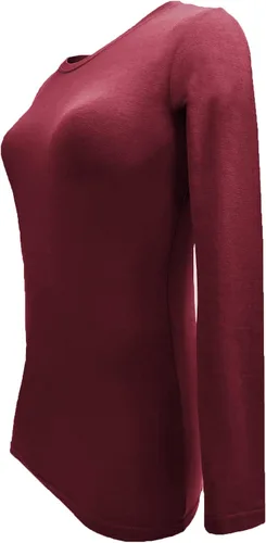 Miniatura 120 de Natural Uniforms Camiseta Under Scrub para mujer, cuello redondo, manga larga, paquete de 3, paquete múltiple de 3