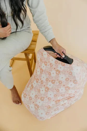 Miniatura 65 de Copper Pearl Funda multiusos: fundas de asiento de automóvil, funda de lactancia y funda de cochecito para el sol, tela elástica, uso para todas