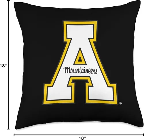 Miniatura 4 de License Champs NCAA Appalachian State University Mountaineers-PPAPP033 - Almohada de 18 x 18 pulgadas, multicolor