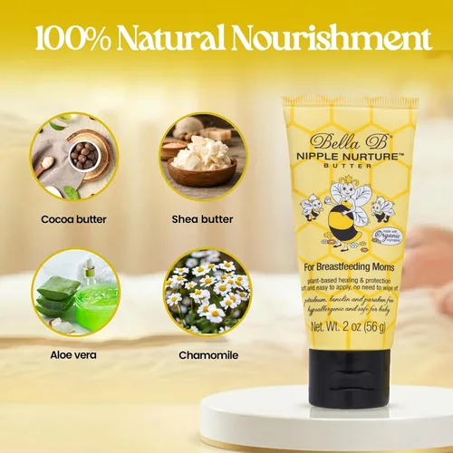 Miniatura 3 de Bella B Nurturing oz - Crema orgánica para pezones para lactancia materna - Crema natural para pezones para lactancia materna, mantequilla