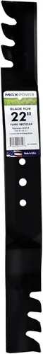MaxPower 331376XB Cuchilla comercial para trituradora de rastrojos para recicladoras Toro de 22 pulgadas, reemplaza OEM no. 108-9764-03,