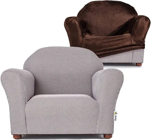 KEET Roundy - Silla para niños, silla combinada con funda, color marrón