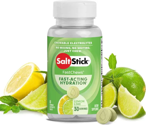 Miniatura 11 de SaltStick FastChews Electrólitos 60 tabletas de electrolitos masticables Tabletas de sal para corredores y nutrición deportiva de resistencia