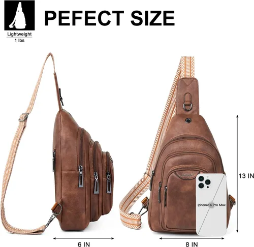 Miniatura 3 de Riñonera cruzada antirrobo de 10L para mujeres y hombres, riñonera cruzada antirrobo, bolsa para cinturón, monedero, regalos para mujeres, piel