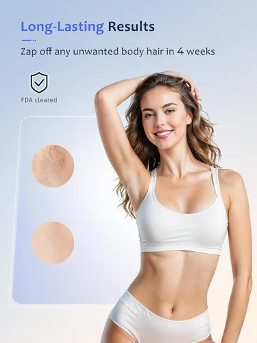 Miniatura 2 de Ubroo Depilación láser, dispositivo de depilación IPL con enfriamiento de hielo de 41.0 °F, depilación láser en casa para mujeres y hombres, uso
