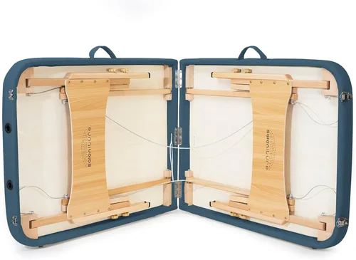Miniatura 3 de Saloniture Mesa de masaje plegable portátil básica - azul