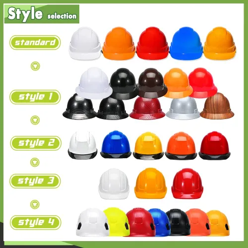 Miniatura 5 de Casco de seguridad para el trabajo al aire libre con logotipo personalizado (blanco)) blanco (standard-White)