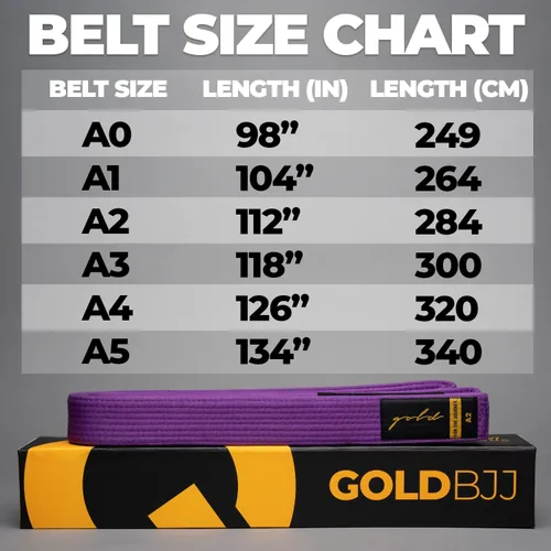 Miniatura 4 de Gold BJJ Cinturón Jiu Jitsu Cinturones prémium con barra de rango para rayas Aprobado por la competencia IBJJF