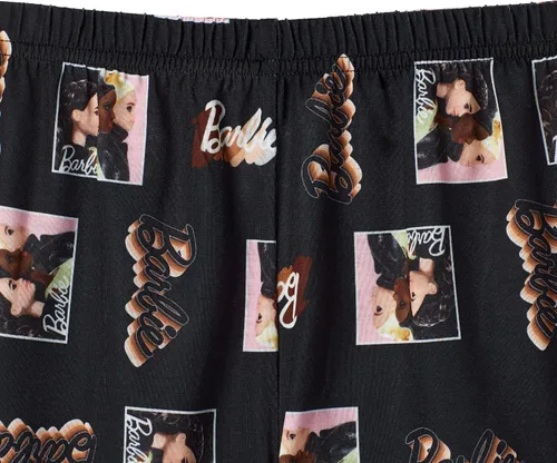 Miniatura 3 de Barbie Conjunto de pijama y camisa de dormir para niñas de 4 piezas para niñas