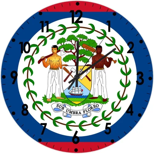 Miniatura 102 de Cheyan Reloj de pared con bandera de Canadá de 12 pulgadas, silencioso, sin tictac, de PVC, funciona con pilas, reloj redondo decorativo, regalo