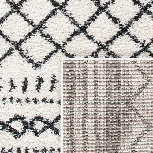 Miniatura 93 de SAFAVIEH Colección Arizona Shag ASG741L Tapete de área, 1.6 pulgadas de grosor, diseño marroquí, no desprende pelusa, de fácil cuidado, para sala