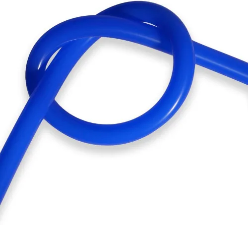 Miniatura 3 de QuQuyi Manguera de vacío de silicona de 1/4 pulgadas (6mm) de diámetro interior x 3/8 pulgadas de diámetro exterior, color azul, alta temperatura