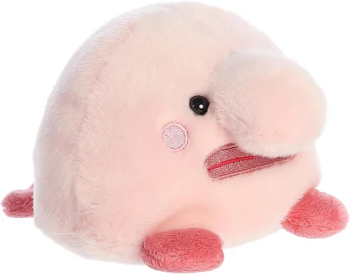 Miniatura 4 de Aurora Adorable Palm Pals Bart Blobfish - Juego de bolsillo - Diversión coleccionable - Rosa 5 pulgadas
