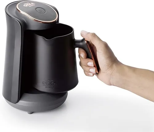 Miniatura 4 de Arzum Okka Minio - Máquina de café turco/griego automática, 120V UL EE. UU., 4 tazas, Negro/Oro