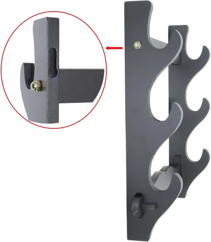 Miniatura 2 de Soporte de pared para espada samurái japonesa, soporte de exhibición para Katana japonesa Wakizashi Tanto 3 capas