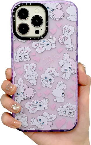 Miniatura 36 de Funda para iPhone 15 Pro Max para Mujeres, Transparente Lindo Panda Dibujos Animados Arte Animal Estampado Diseño Femenino Kawaii Estético