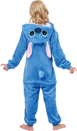 Miniatura 5 de Pijama unisex de una pieza para niños, disfraz de animal para cosplay de Navidad, Halloween