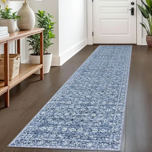 Miniatura 137 de SIILOOM Alfombra antideslizante de pasillo moderna de 2 x 5, súper suave, para pasillos, decoración para cocina, alfombras para pasillos sin 2-Verde