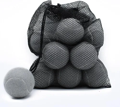 Magicorange Pelotas de tenis, paquete de 12 pelotas de tenis de entrenamiento avanzado, pelotas de práctica, vienen con bolsa de malla para un fácil