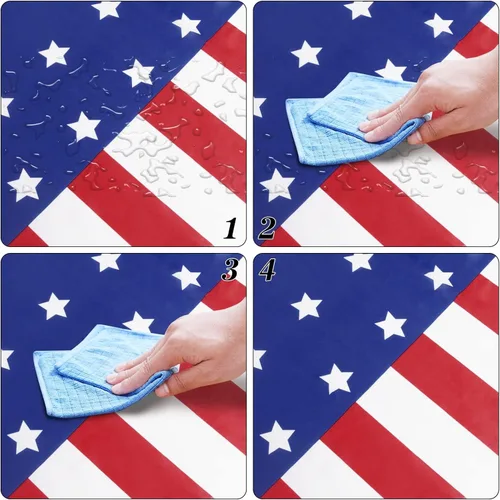 Miniatura 7 de Childom Suministros para fiesta patriótica, juego de 152 piezas de fiesta temática de bandera estadounidense, decoraciones de fiesta patriótica