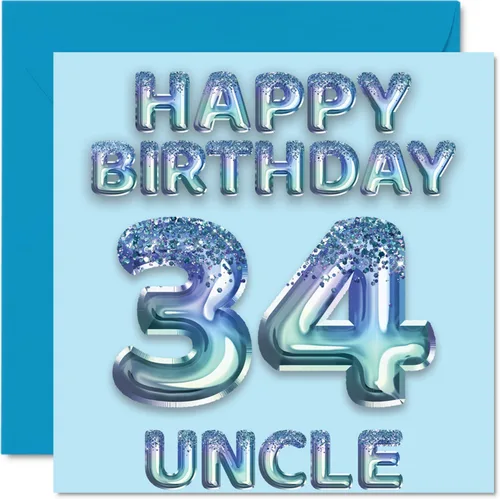 Miniatura 93 de Stuff4 Tarjeta de primer cumpleaños para niños, globo de fiesta con purpurina azul, tarjetas de feliz cumpleaños para niño de 1 año, nieto, hijo, 57