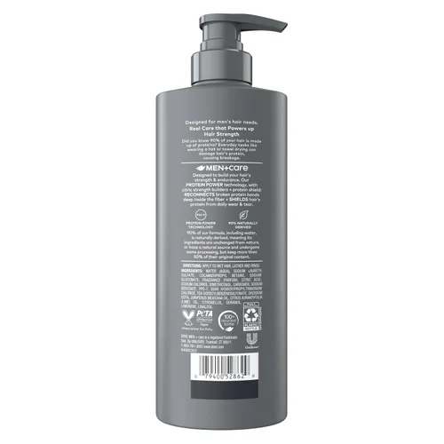 Miniatura 2 de DOVE MEN + CARE Champú 1 unidad de lima y cedro para cabello real que potencia la fuerza del cabello, con resultados vigorizantes e hidratantes, 18