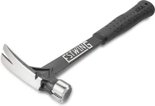 Miniatura 2 de Estwing Serie Ultra - Martillo de carpintero de 15 oz con gancho para sacar clavos, boca fresada y mango reductor de impactos - EB-15SM
