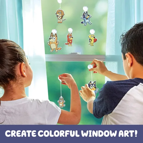 Miniatura 3 de Bluey - Kit de atrapasoles para ventana para niños para pintar, gran actividad de manualidades en casa o idea de fiesta de cumpleaños, juguetes