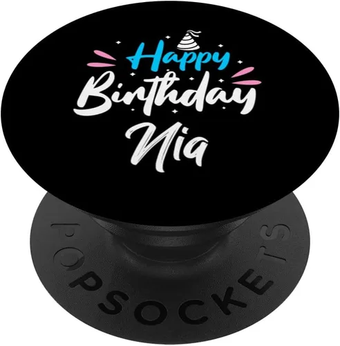 Feliz cumpleaños Nia PopSockets intercambiables PopGrip