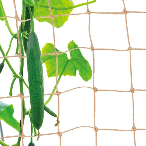 Malla de yute para jardín, red de soporte resistente para plantas trepadoras, pepino, vid, frutas y verduras, plantas trepadoras (3.3 pies x 6.6