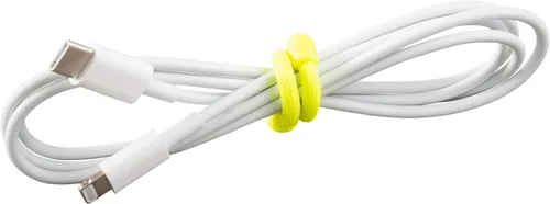 Miniatura 3 de Nite Ize GT3-4PK-33 Ligadura de goma original, reutilizable, ligadura de goma retorcible de 3 pulgadas, amarillo neón, paquete de 4, fabricado