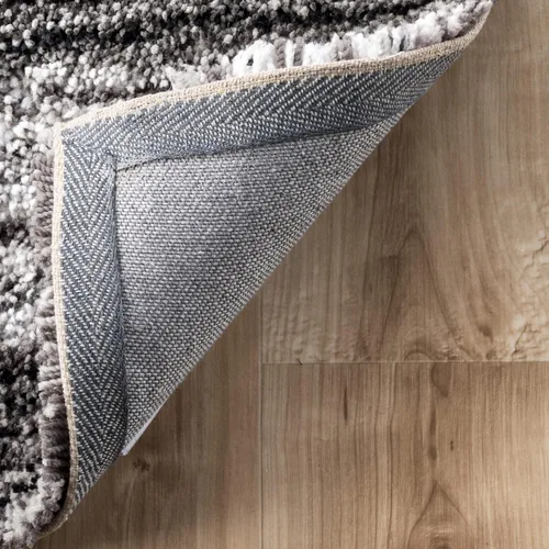 Miniatura 5 de nuLOOM Classie - Alfombra de pelo largo, tejida a mano, 3 x 5 pies, ovalada, gris multicolor