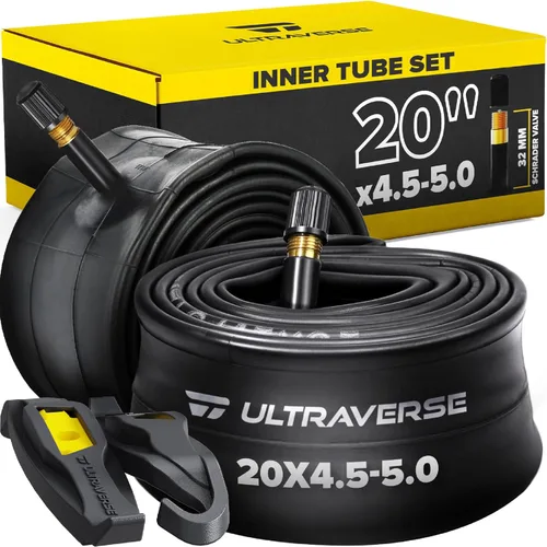 Miniatura 15 de Ultraverse 20x4.0, 24x4.0, 26x4.0, 20x3.0, 26x3.0, 16x3.0, juego de tubos interiores con válvula Schrader, ideal para bicicletas de montaña