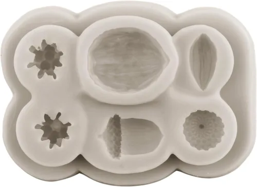 Miniatura 5 de Sijiangmold Moldes de silicona para fondant de arándanos, frambuesas, fresas, nueces, bayas, especias, anís estrellado, canela, limón