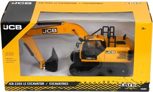 Miniatura 7 de Britains JCB Farm Tomy Toys - Excavadora - 1:32 220X - Juguete de tractor coleccionable - Juguetes de granja a escala 1:32 - Adecuado