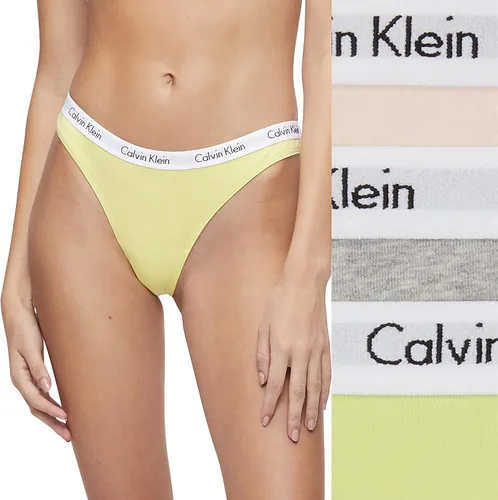 Miniatura 2 de Calvin Klein Tanga de algodón con logotipo para mujer paquete múltiple Multi