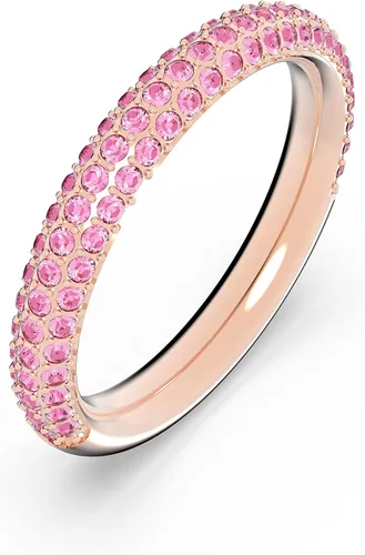 Miniatura 2 de Swarovski Stone Ring Jewelry Collection, Pink Crystals, Rose Gold Tone Finish