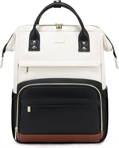 Miniatura 19 de LOVEVOOK - Mochila para laptop para mujer, mochila de moda para mujer.., Rojo Marrón, 15,6 pulg., Mochilas de viaje