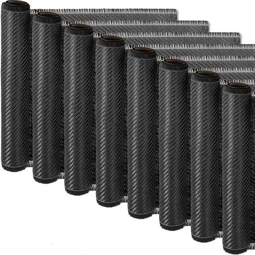 Miniatura 11 de Tudomro Tela de fibra de carbono de 10 x 12 pulgadas, hoja de fibra de carbono negra, tela pura de 2 x 2 pulgadas, tejido de sarga 3k/7.76 oz