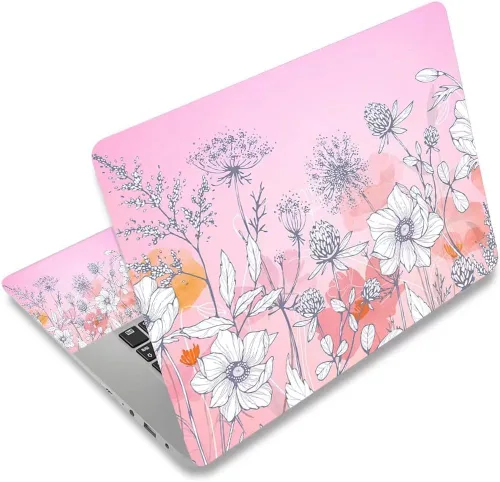 Miniatura 15 de Adhesivo para laptop de 12.1-15.6 pulgadas, calcomanía reutilizable universal de vinilo para laptop, protector de arte impermeable en color panal