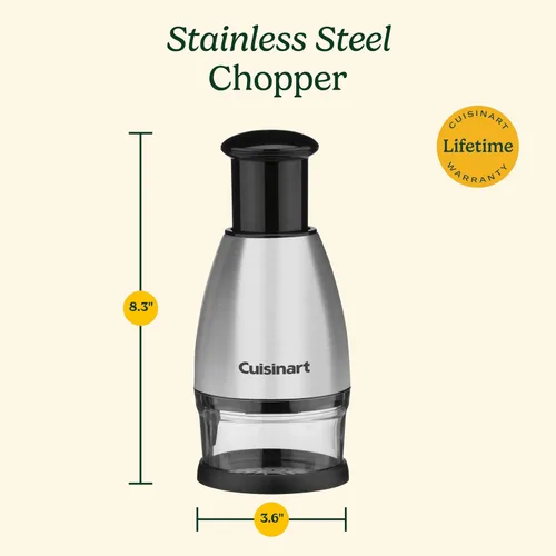 Miniatura 5 de Cuisinart Picadora, acero inoxidable/negro, CTG-00-SCHP, 8.2 "x 3.9" x 3.9