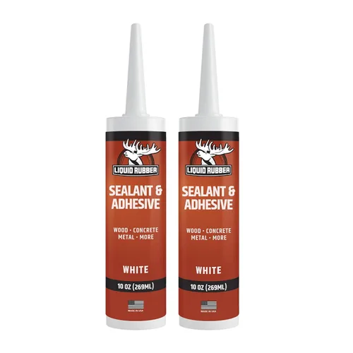 Miniatura 11 de Liquid Rubber Caulk - Adhesivo de silicona híbrida y sellador protector, transparente, 1 paquete