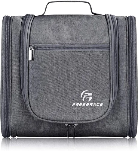 Miniatura 8 de Freegrace bolso para baño premium - organizador para viajes - gancho para colgar duradero - perfecto para accesorios, cosméticos, artículos