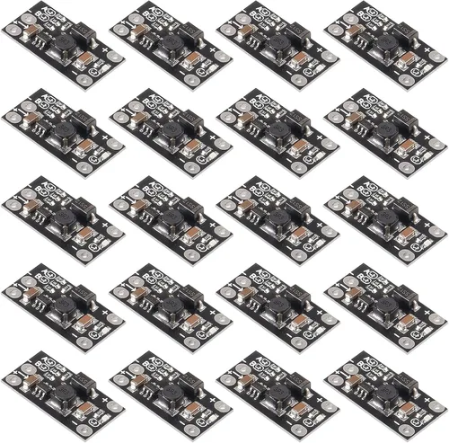 Miniatura 7 de AITRIP 10 unids 1.5A multifunción Mini Boost Module Step Up Board 3.7V a 5V 8V 9V 12V Step Up Board con indicador LED para DIY módulo de voltaje