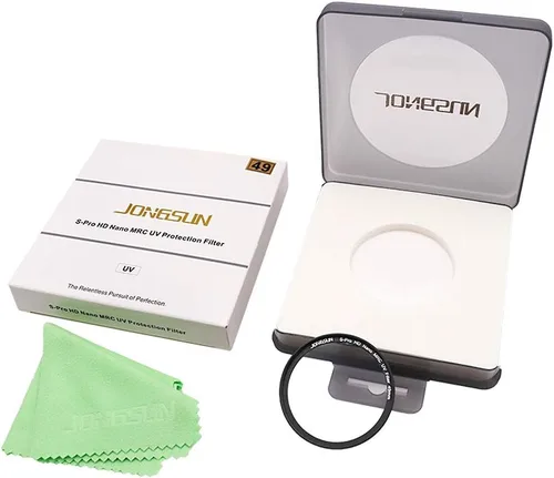 Miniatura 9 de JONGSUN Filtro UV de 1.929 in, S-Pro HD Nano MRC Filtro de protección ultravioleta para cámara, multicapa, B270, ultrafino, kit de paño para lentes