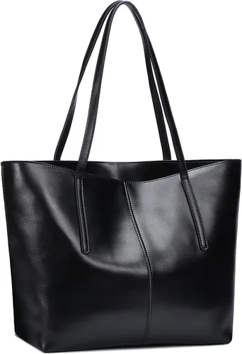 Miniatura 3 de Covelin Bolso de mano para mujer de piel auténtica Bolso de hombro suave caliente