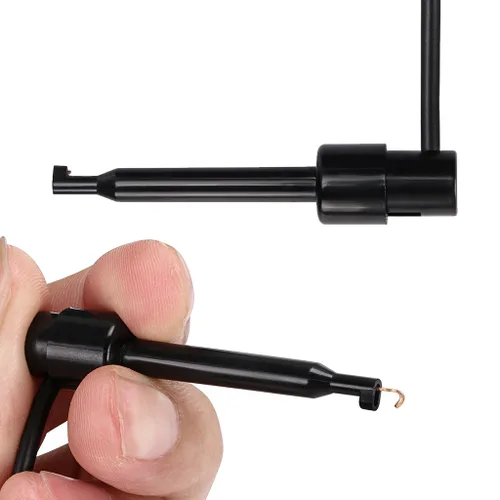 Miniatura 4 de Sumnacon Juego de cables de prueba de multímetro, enchufe apilable para gancho de prueba, enchufe de plátano a clips de cocodrilo, cable de prueba