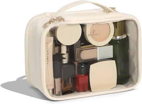 Miniatura 20 de Pocmimut Mini Bolsa de Maquillaje, Bolsa de Maquillaje Transparente para Viaje, Bolsa de Aseo Personal, Monedero, Accesorios para Coche, Cosas